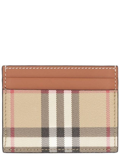 Check Card Wallet Beige - BURBERRY - BALAAN 2