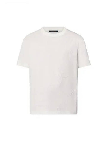 Monogram Embroidered Cotton T Shirt 1AFYDE - LOUIS VUITTON - BALAAN 1