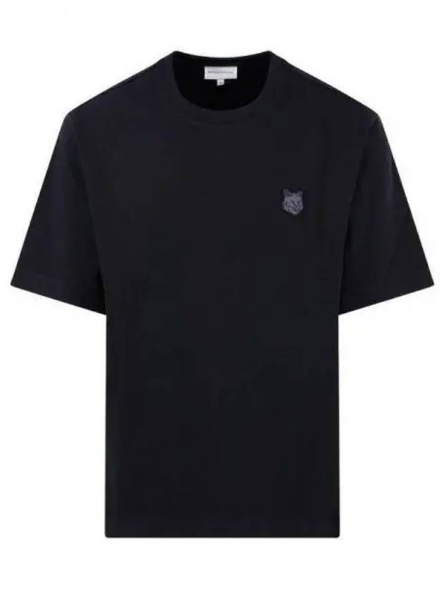 Bold Fox Head Patch Oversized Short Sleeve T-Shirt Black - MAISON KITSUNE - BALAAN 2