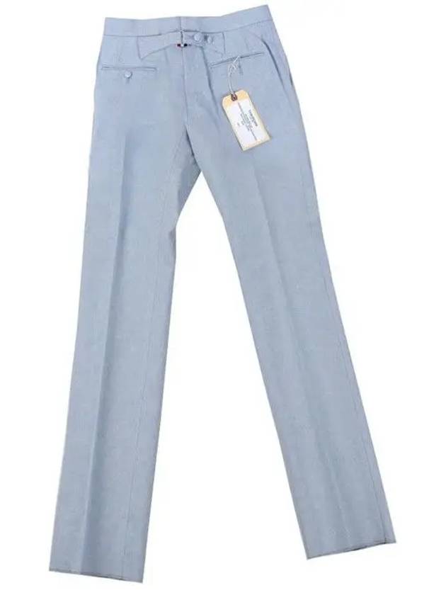 Sky blue chino pants MTU185A - THOM BROWNE - BALAAN 5