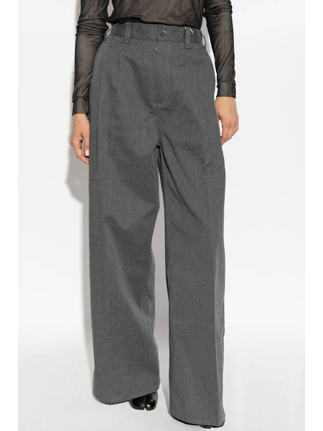 Maison Margiela Wide-leg Pants, Women's, Grey - MAISON MARGIELA - BALAAN 3