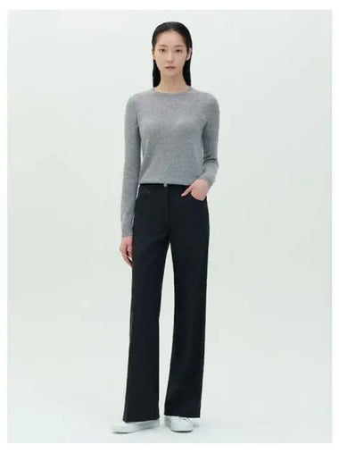 Women s Wool Flannel Wide Straight Fit 5 Pocket Pants Trousers Ash Domestic Product GM0024090409322 - THEORY - BALAAN 1