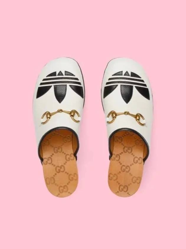 Leather Clog Mule White - GUCCI - BALAAN 4