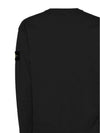 Crewneck Heavy Cotton Jersey Sweatshirt Black - STONE ISLAND - BALAAN 4