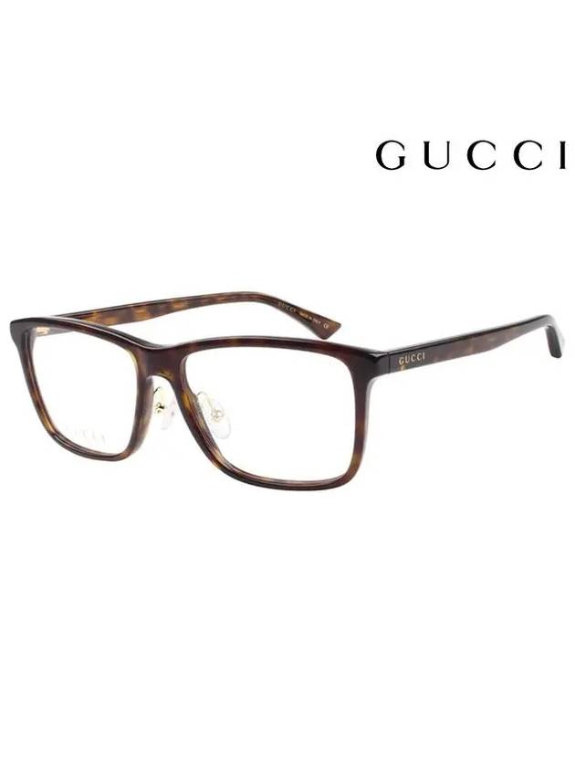 Eyewear Square Acetate Glasses Havana Brown - GUCCI - BALAAN.