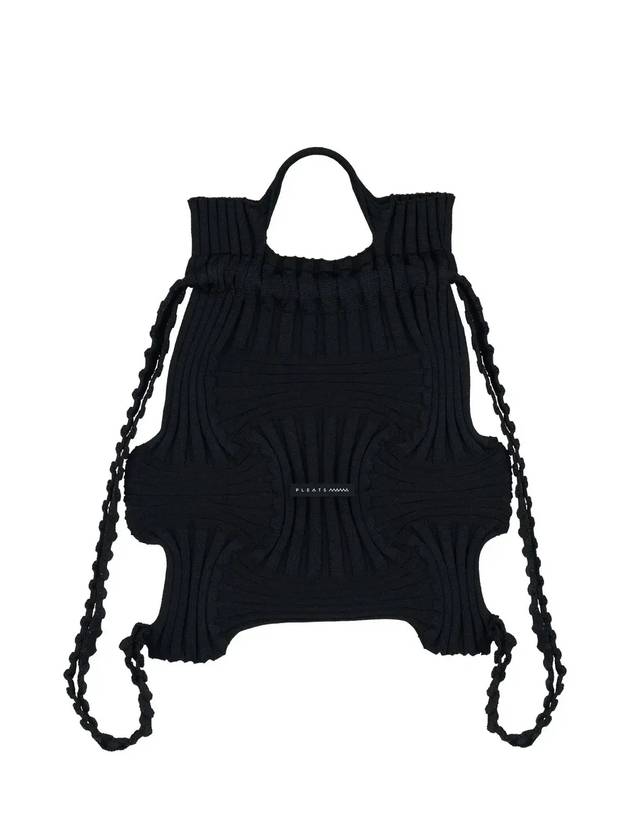 Knit Bow Backpack Black - PLEATSMAMA - BALAAN 1