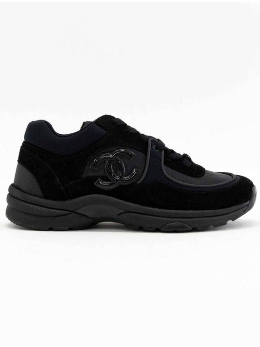 G34360 CC logo cruise tennis sneakers black - CHANEL - BALAAN 2