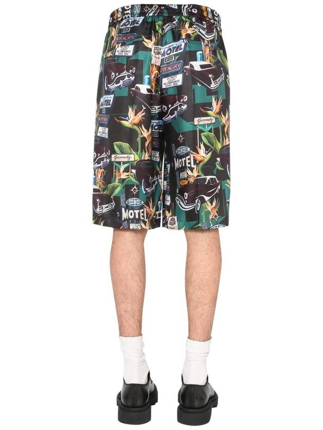 car print straight shorts - GIVENCHY - BALAAN 5