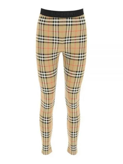 Women's Vintage Check Leggings Beige - BURBERRY - BALAAN 2