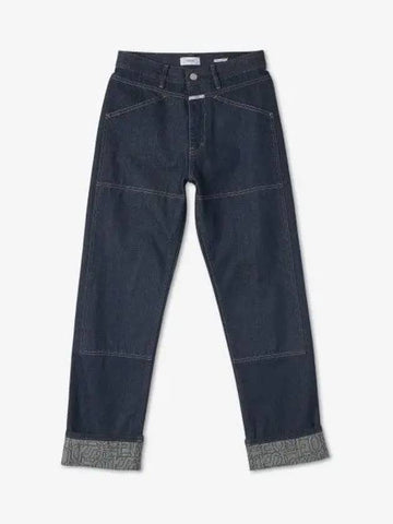 Work straight denim pants dark blue C3214114P20DBL - CLOSED - BALAAN 1