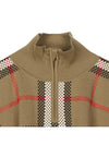 Kids Vintage Check Half Neck Wool Cape Coat Beige - BURBERRY - BALAAN 5