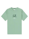 20/1 Jersey Boxy Logo Short Sleeve T-Shirt Green - CP COMPANY - BALAAN 2