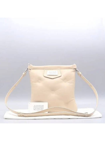 Maison Margiela SB1WG0005 Beige Leather Glam Slam Flat Pocket Shoulder Bag - MAISON MARGIELA - BALAAN 1