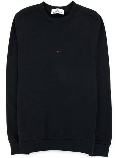 Marina Back Logo Cotton Blend Sweatshirt Black - STONE ISLAND - BALAAN 2