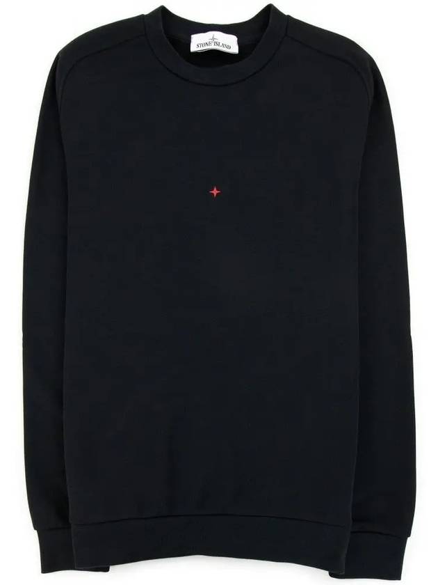 Marina Back Logo Cotton Blend Sweatshirt Black - STONE ISLAND - BALAAN 3