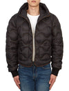 Gobi Logo Bomber Down Padded Jacket Black - PARAJUMPERS - BALAAN 8