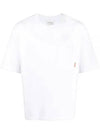 Pink Label Crew Neck Short Sleeve T-Shirt White - ACNE STUDIOS - BALAAN 2