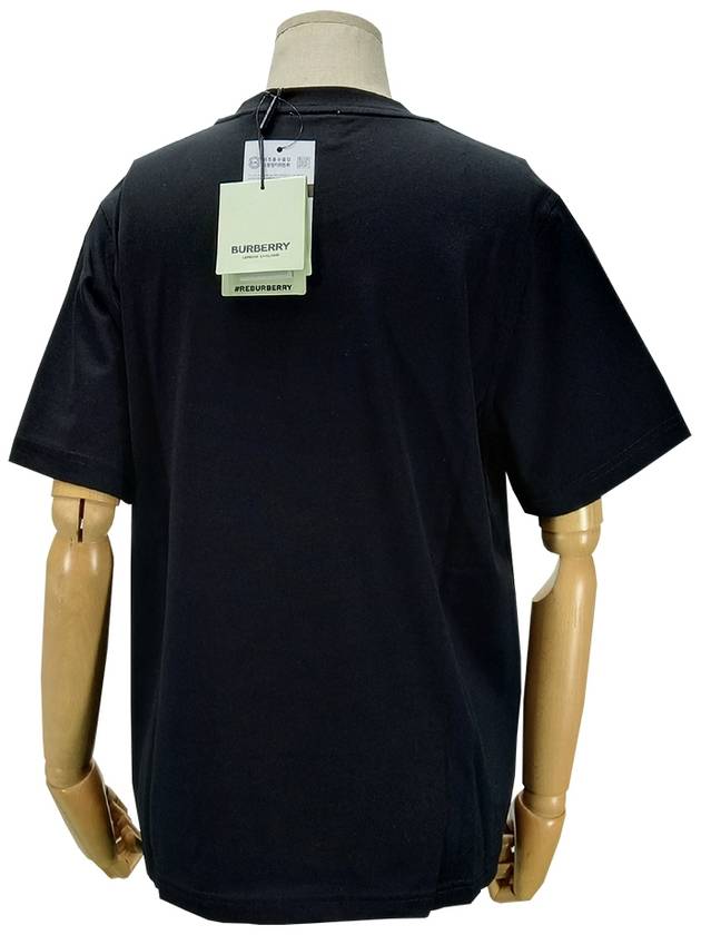 logo short sleeve t-shirt black - BURBERRY - BALAAN 4