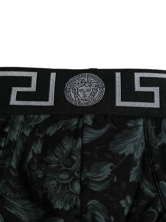 Men's Greca Border Barocco Print Briefs Black - VERSACE - BALAAN 4