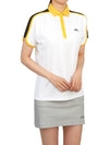 Golf Beatrix Short Sleeve Polo Shirt White - J.LINDEBERG - BALAAN 6