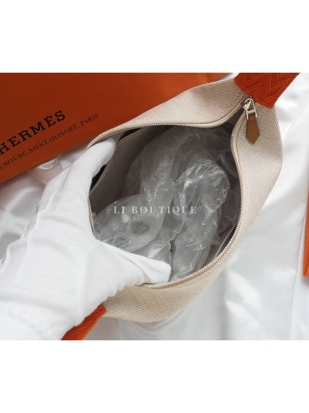 Breed a Brake Case Beige Orange Pouch Small PM - HERMES - BALAAN 6