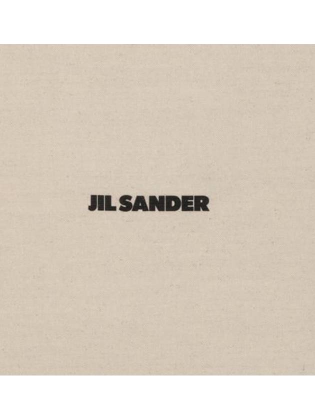 Logo Shopping Cotton Tote Bag Natural - JIL SANDER - BALAAN 4