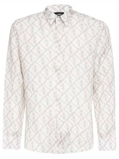 FF Linen Long Sleeve Shirt Rock - FENDI - BALAAN 2