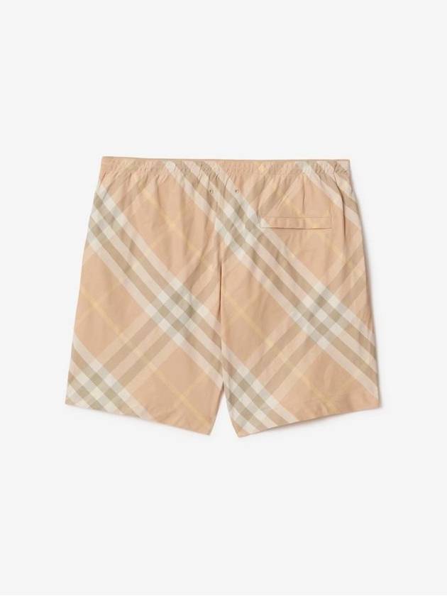 Check Swim Shorts Beige - BURBERRY - BALAAN 6