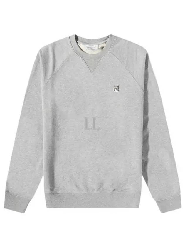 Grey Fox Head Patch Classic Sweatshirt Grey Melange - MAISON KITSUNE - BALAAN 2