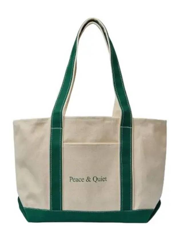 Classic wordmark tote bag forest natural handbag - MUSEUM OF PEACE & QUIET - BALAAN 1