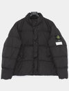 Garment Dyed Crinkle Reps Down Padding Black - STONE ISLAND - BALAAN 3