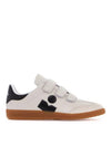 Logo Leather Low Top Sneakers White - ISABEL MARANT - BALAAN 1