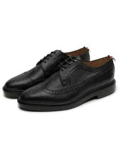 Men's Classic Long Wing Brogue Lace Up Brogue Shoes Black - THOM BROWNE - BALAAN 2