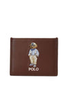 Logo embroidered leather card holder 405952097001 - POLO RALPH LAUREN - BALAAN 1