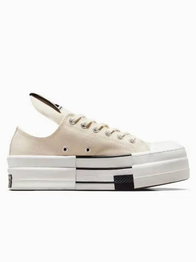 Rick Owens DBL DRKSTAR ONatural Ivory Black Igrette A04955CA04955C - CONVERSE - BALAAN 2