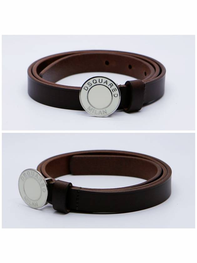 S Milan Logo Skinny Belt BE5107 V291 5410 B - DSQUARED2 - BALAAN 3