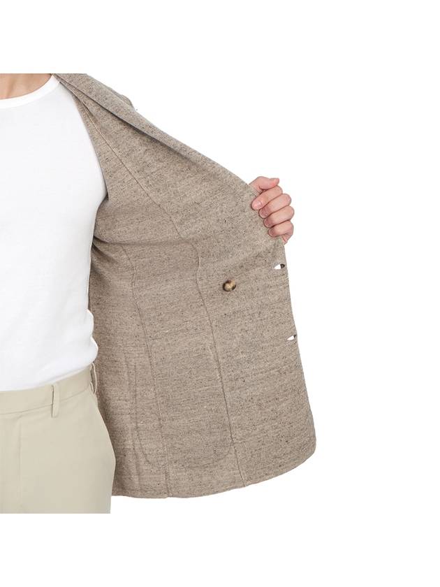 Men's Double Breasted Cardigan Beige - RVR LARDINI - BALAAN 11