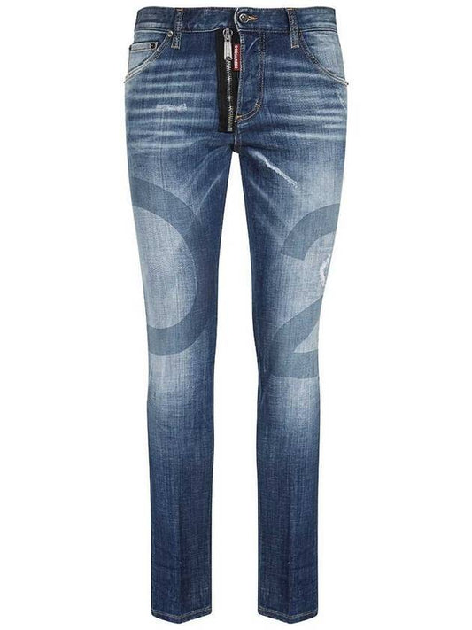 Cool Guy Denim Straight Jeans Blue - DSQUARED2 - BALAAN.