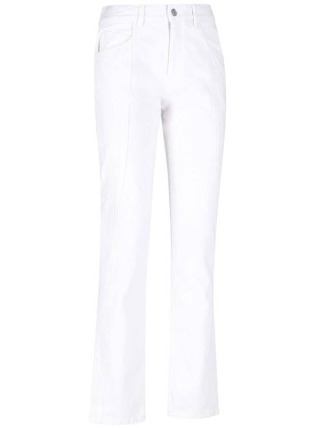 Denim Straight Pants PA0047FA A1H23I20WH WHITE - ISABEL MARANT - BALAAN 3