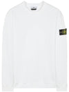 Wappen Patch Crew Neck Cotton Sweatshirt White - STONE ISLAND - BALAAN 2