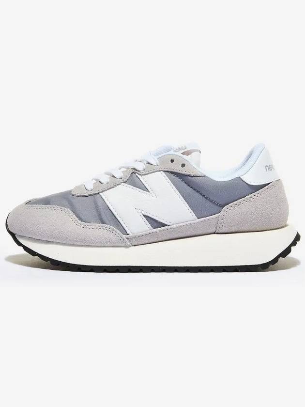 237 Suede Low Top Sneakers Grey - NEW BALANCE - BALAAN 5