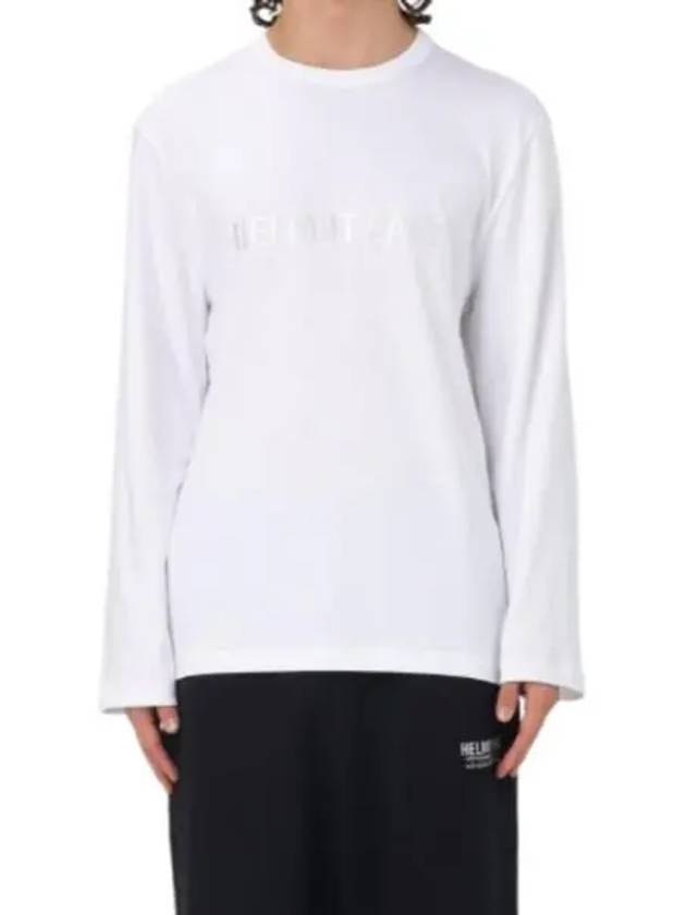 Embroidery Logo Long-Sleeved T-Shirt White - HELMUT LANG - BALAAN 2