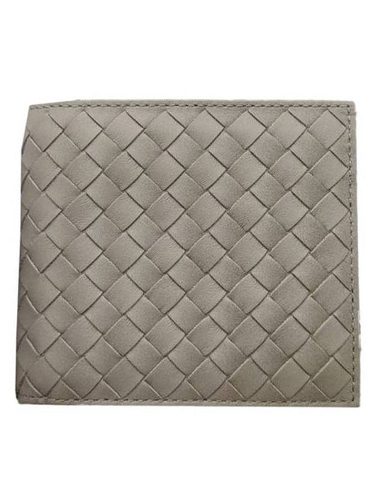 Intrecciato Halfwallet Titanium Gray - BOTTEGA VENETA - BALAAN.