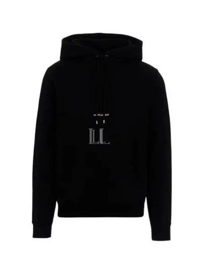 Men's Chest Small Logo Hoodie Black - SAINT LAURENT - BALAAN 2