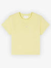 Baby Fox Patch Baby Short Sleeve T-Shirt Chalk Yellow - MAISON KITSUNE - BALAAN 2