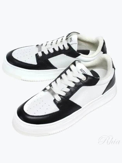 New Lace-Up Arcade Low-Top Sneakers Black White - AMI - BALAAN 2