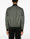 Men's Wappen Patch Zip-Up Bomber Jacket Green - STONE ISLAND - BALAAN 5