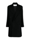 Crossover Wool Double Coat Black - AMI - BALAAN 2