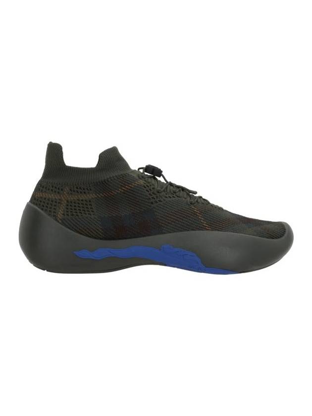 Check Knit Neptune Low Top Sneakers Bramble - BURBERRY - BALAAN 3