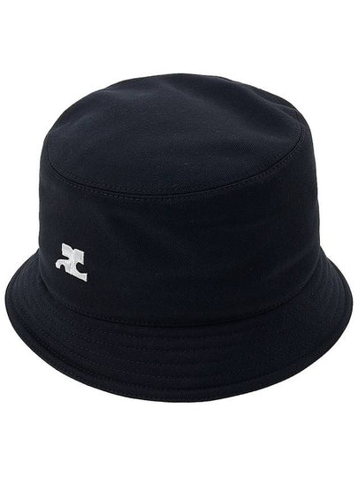 Signature Cotton Bucket Hat Black - COURREGES - BALAAN 2